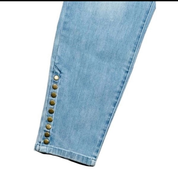 Soft Surroundings Stretch Light Wash Pull-On Blue Jeans Denim Jeggings Size XL - Picture 3 of 4